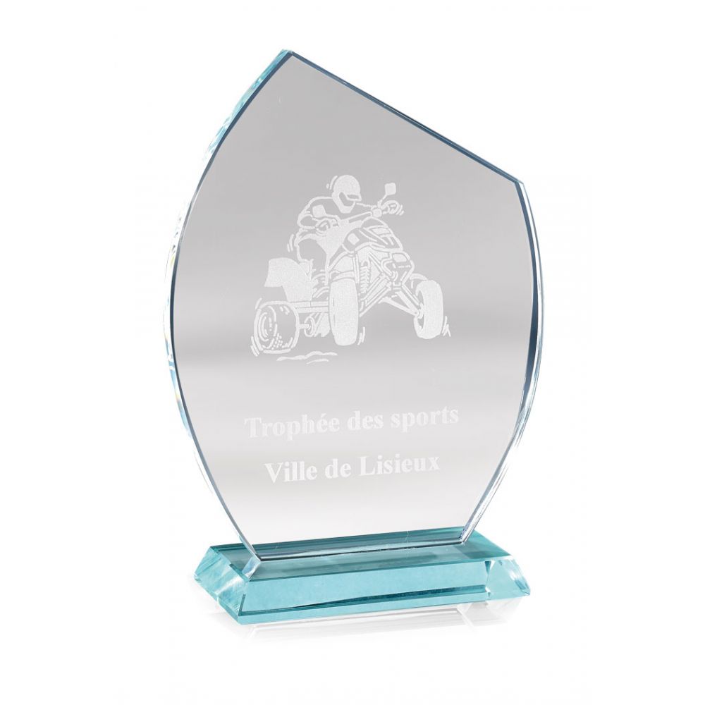 Trophée personnalisé en verre: Votre trophée personnalisé événementiel