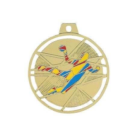 Médaille Handball colorée -70MM