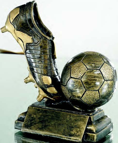 Trophée football goal or - Pas cher - Délai rapide - Fabicado